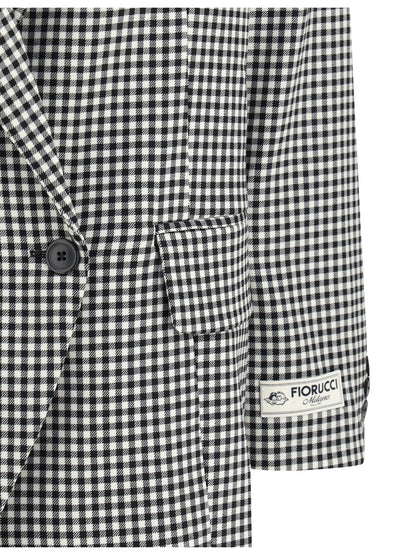 FIORUCCI 40 gingham blazer