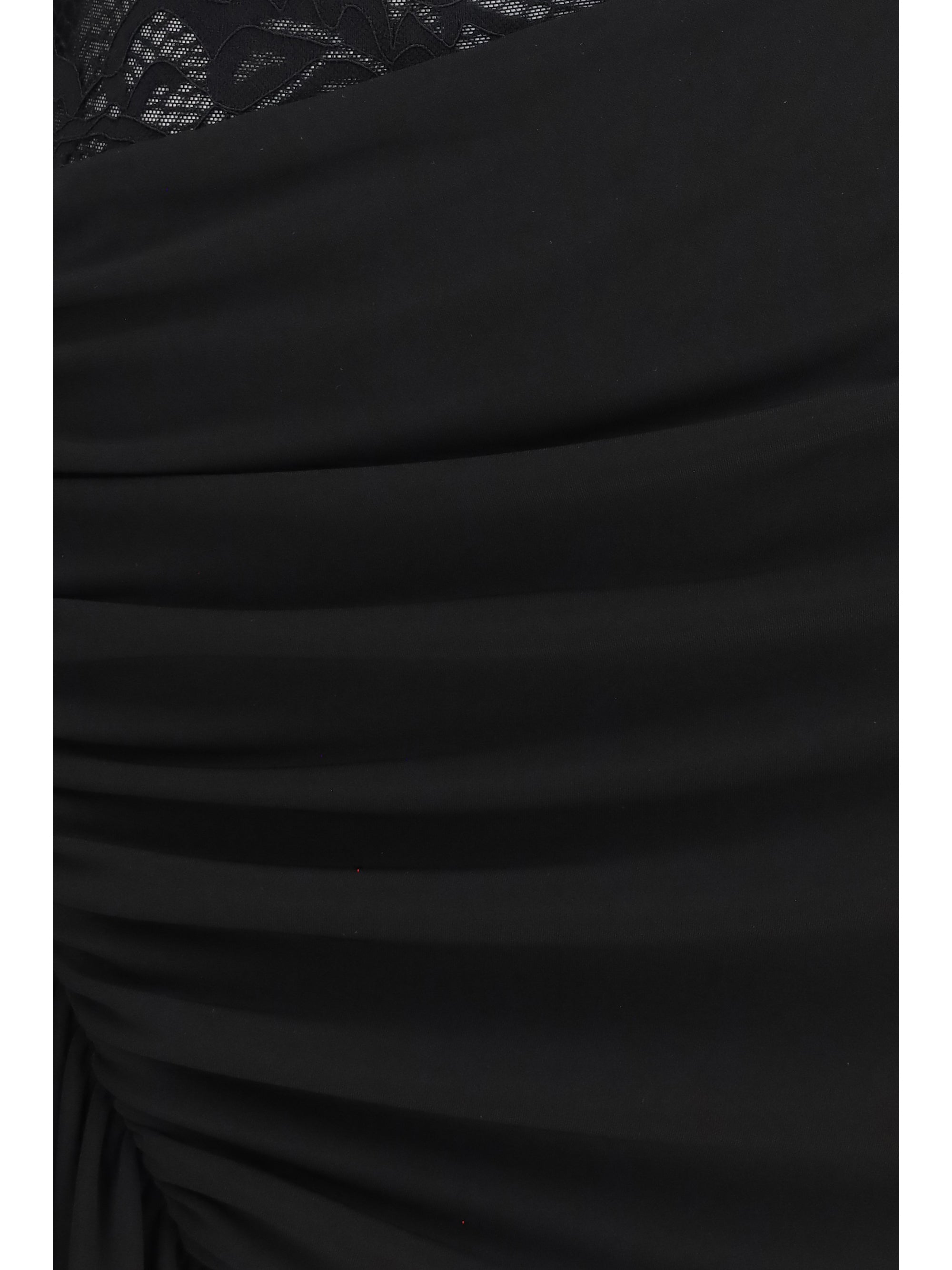 low-back mini lace dress