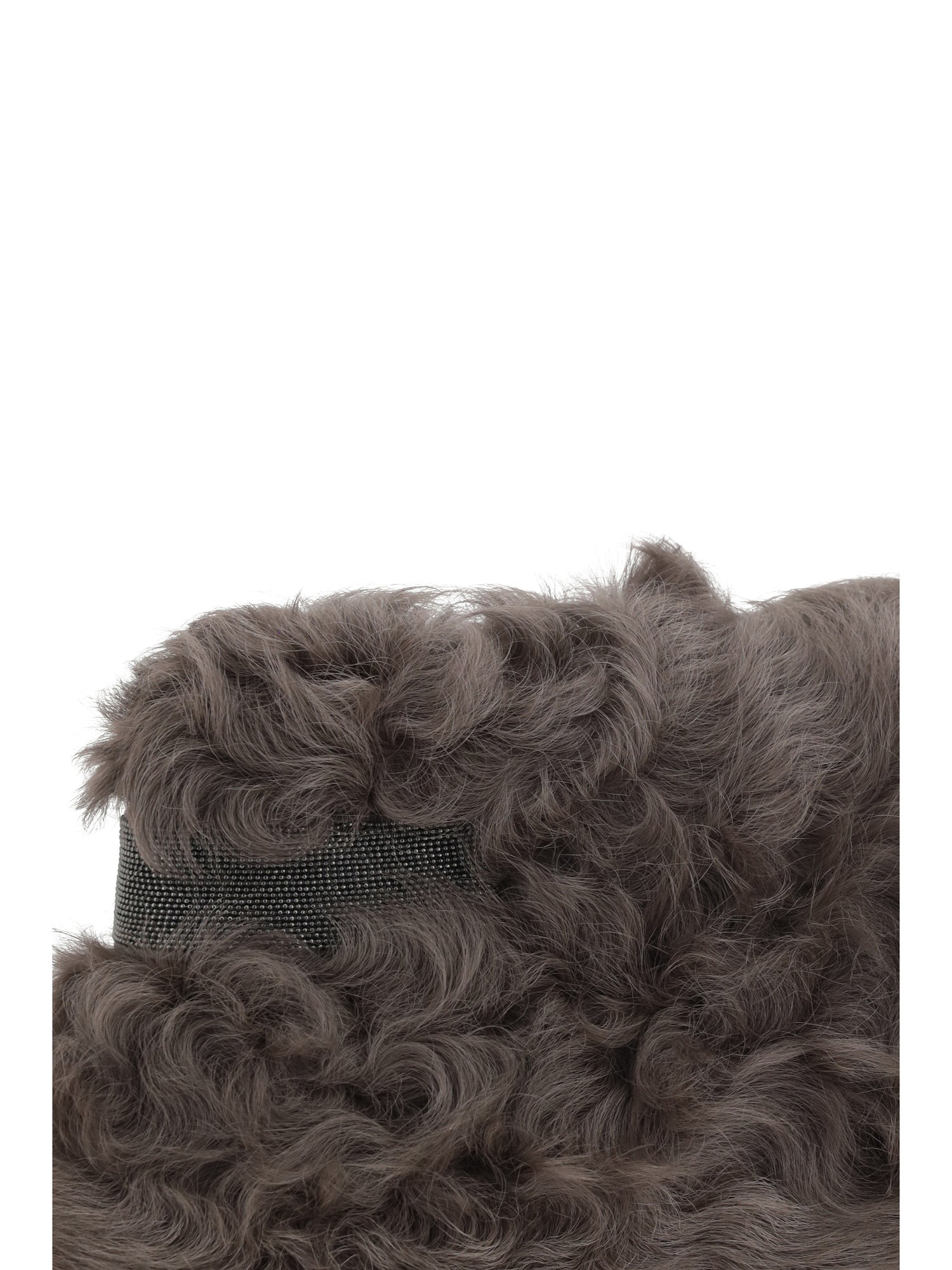 BRUNELLO CUCINELLI OS fur clutch bag