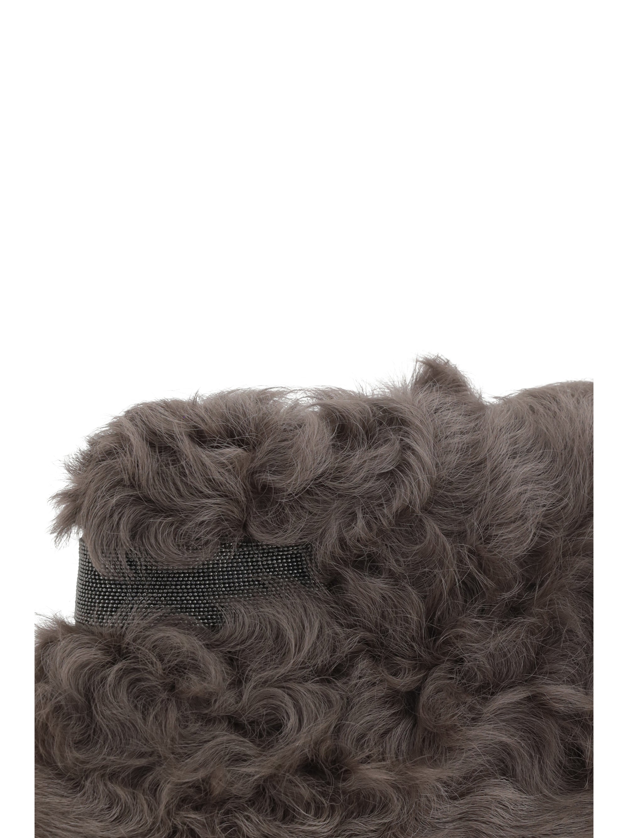 BRUNELLO CUCINELLI OS fur clutch bag