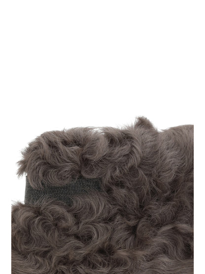 BRUNELLO CUCINELLI OS fur clutch bag