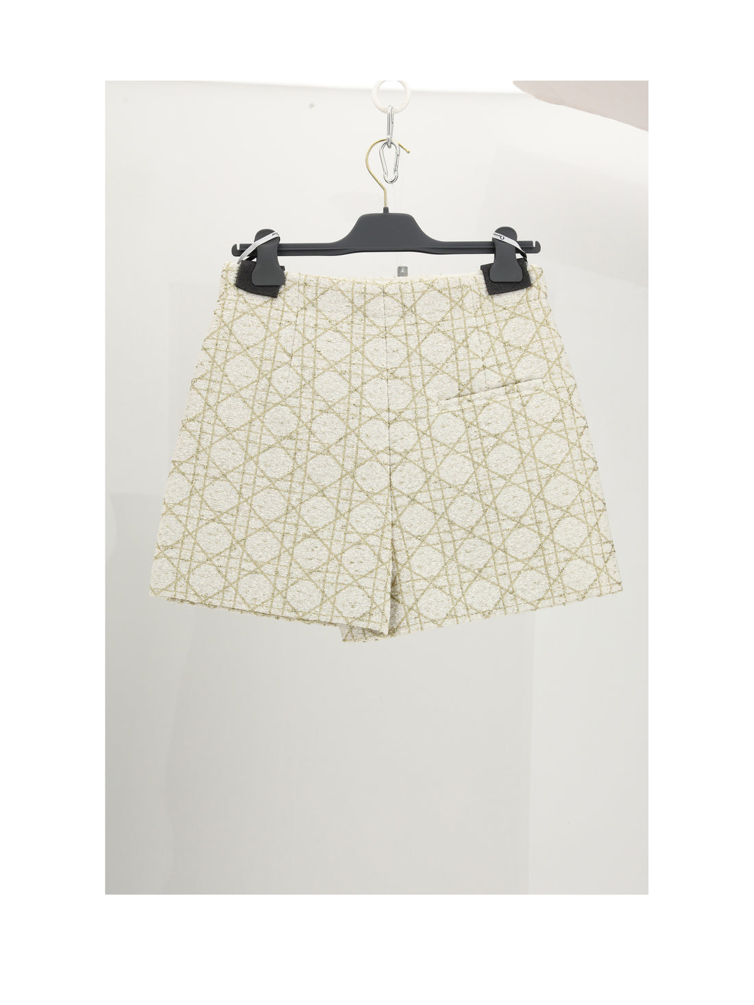 DIOR 36 short/jupe db-tweed cannage or