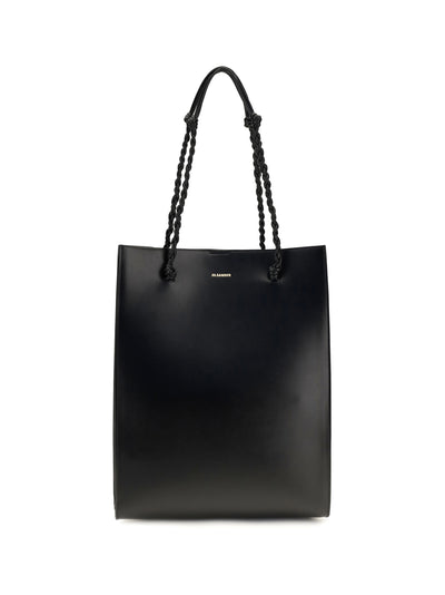 tangle leather tote bag