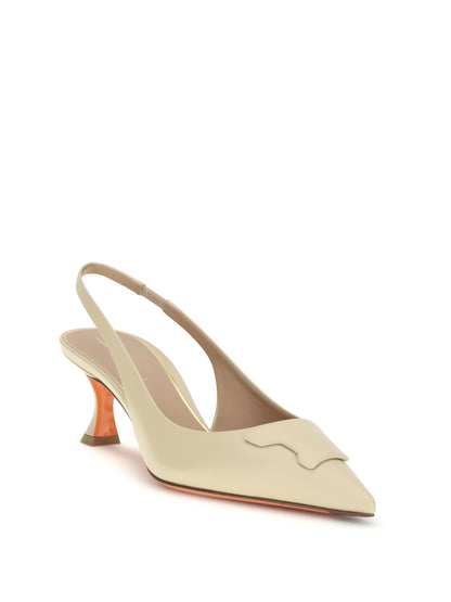 SANTONI 36 taylor slingback pumps