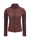 two-tone high neck sweatshirt