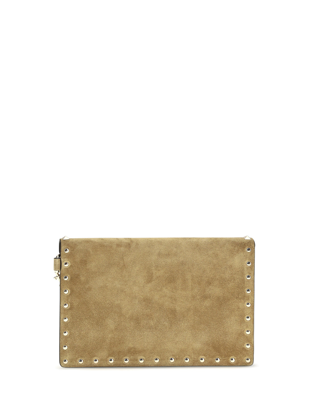 VALENTINO GARAVANI OS medium rockstud clutch in suede