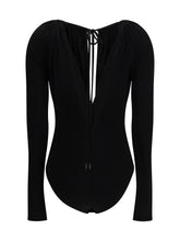 MARINE SERRE 36 stretch viscose bodysuit 