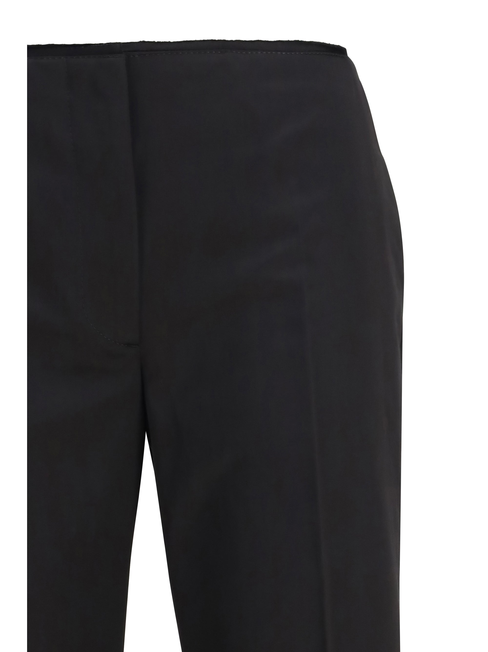 kick flare raw-edge pants