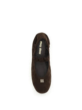 MIU MIU 38 suede ballerinas