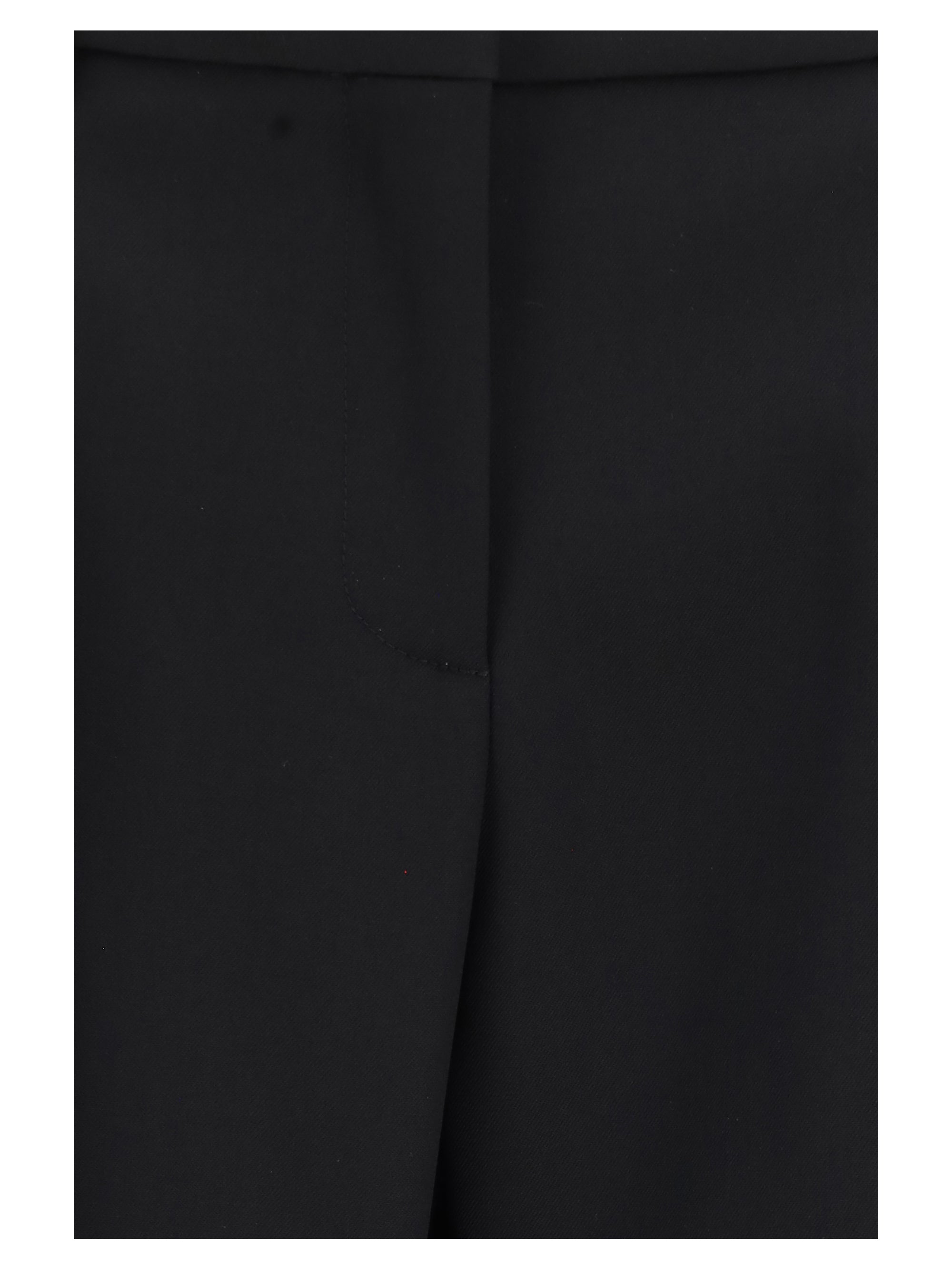 slim-fit tailored pants in stretch wool twill