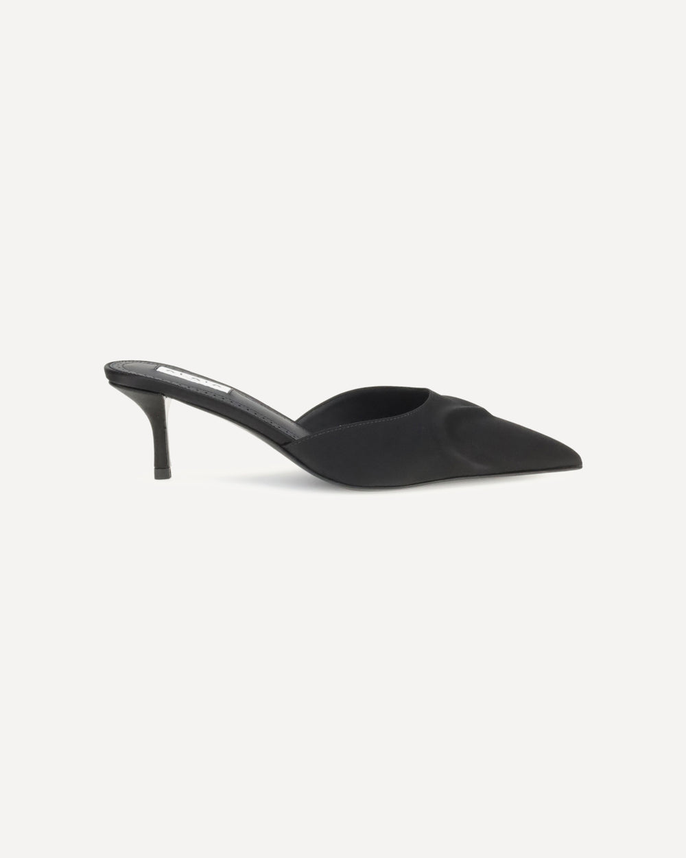 Alaa Le Coeur 3d Satin Mules Black