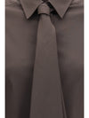 cotton blend shirt with tie