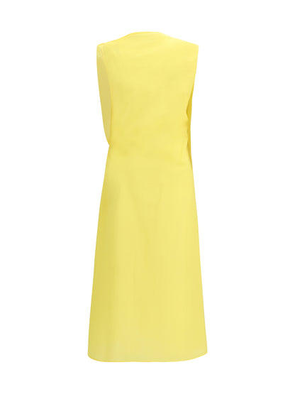 JACQUEMUS 38 drapped midi dress