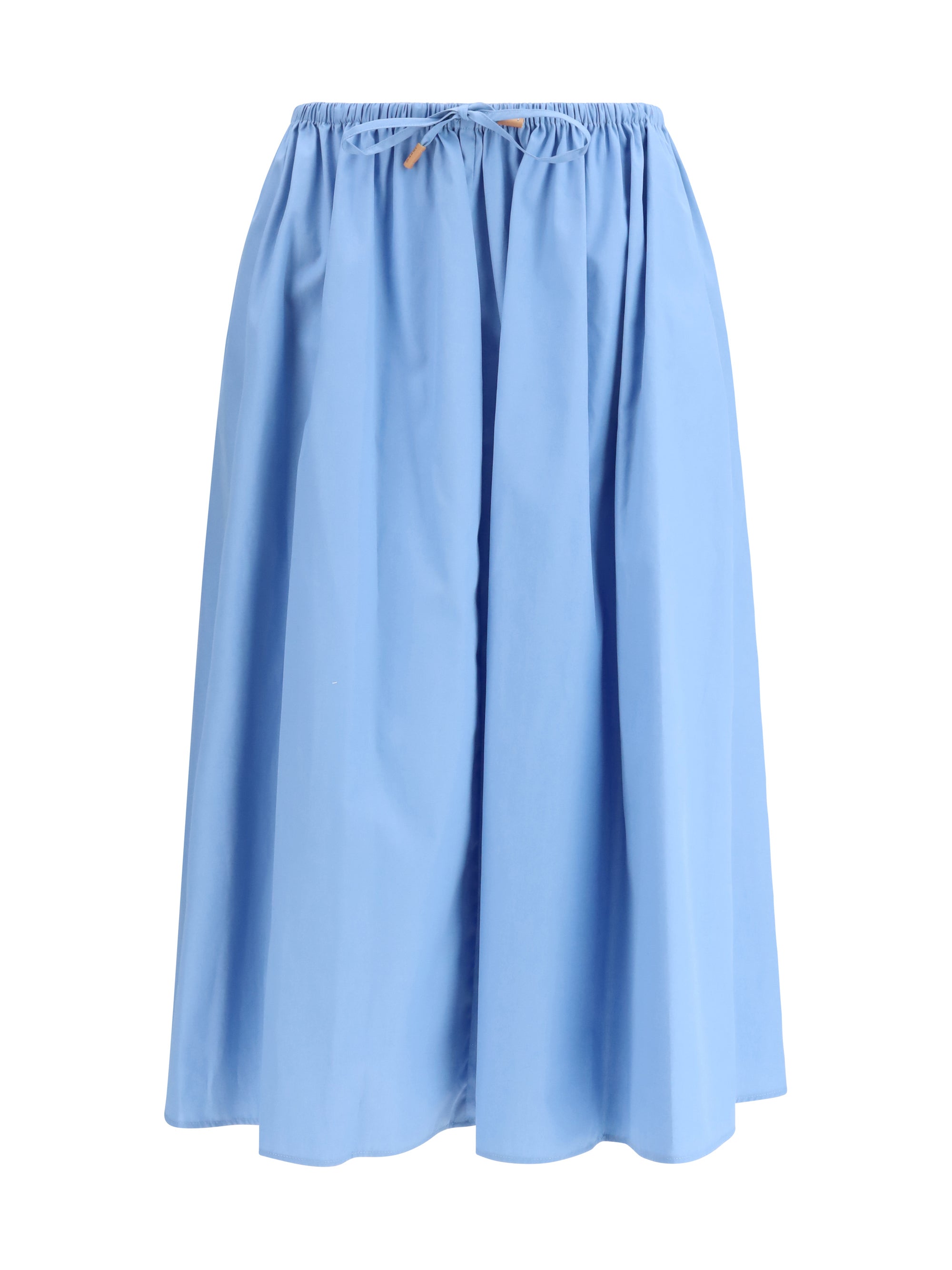 poplin drawstring skirt