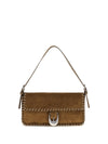 harlow suede shoulder bag