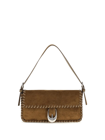 harlow suede shoulder bag