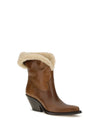 azelan fur-lined ankle boots