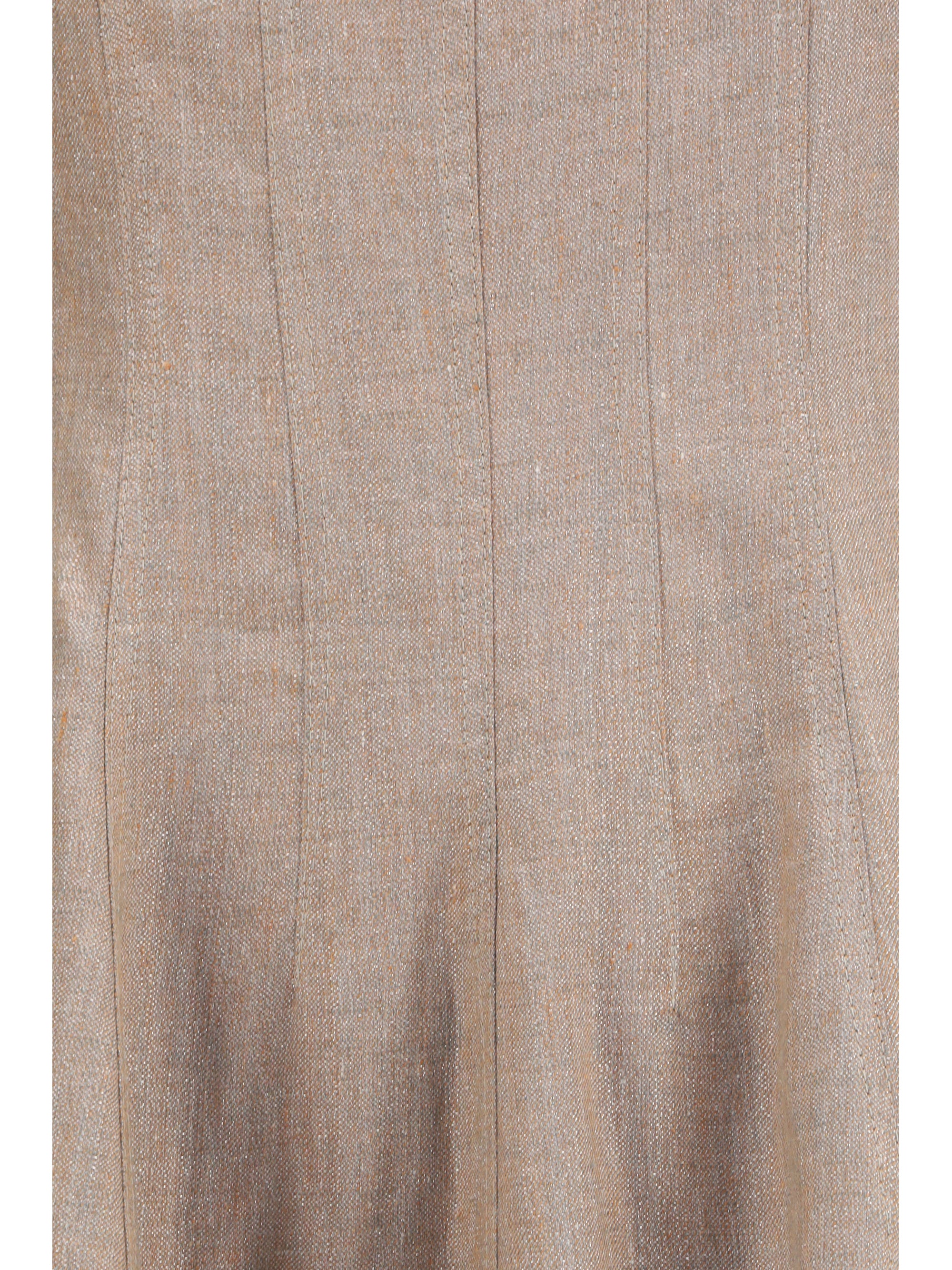 sparkling linen twill dress