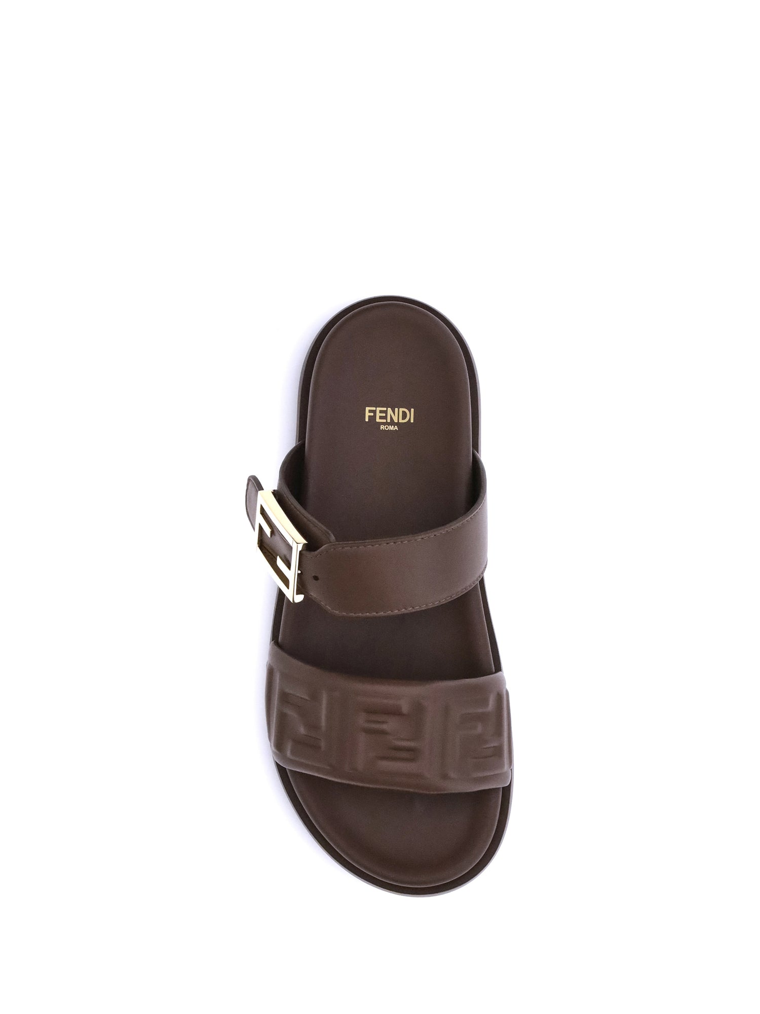 logoed sandals