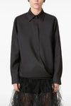 techno light wool fabric shirt