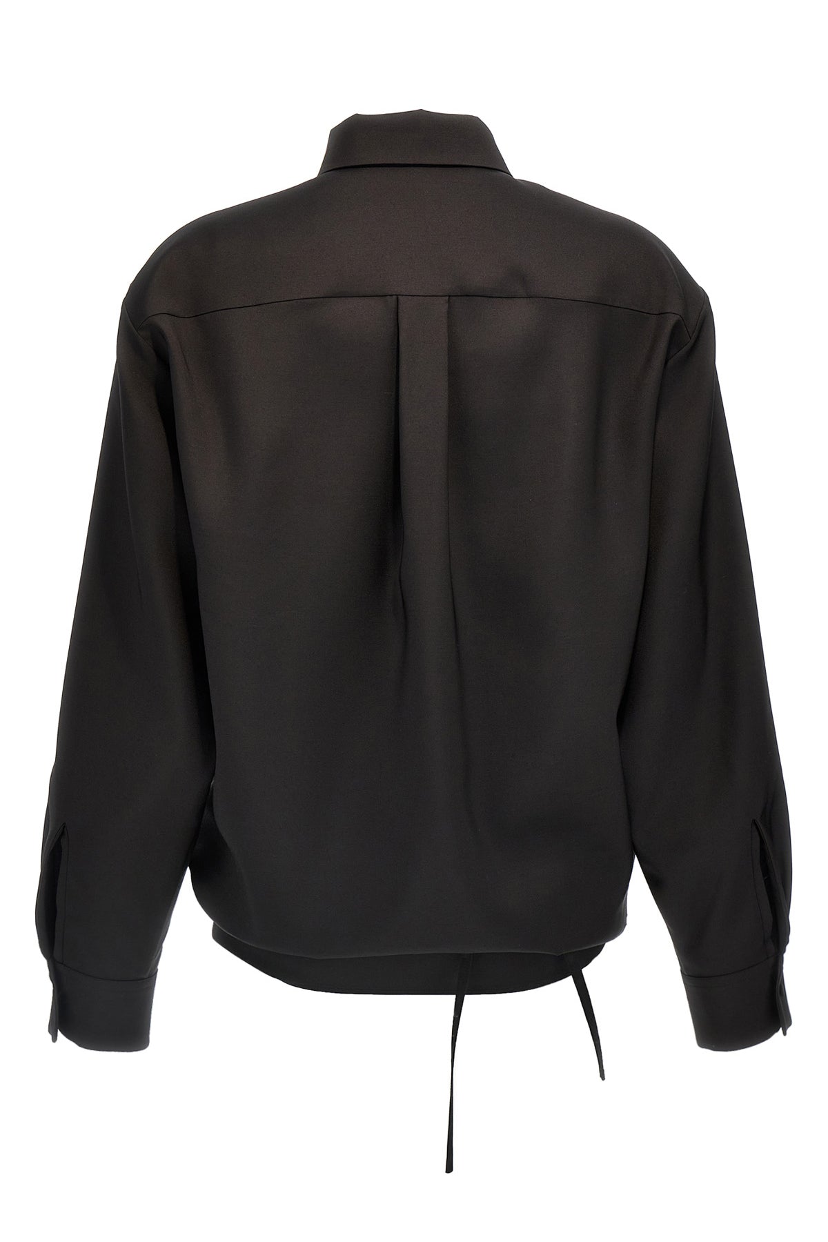 techno light wool fabric shirt