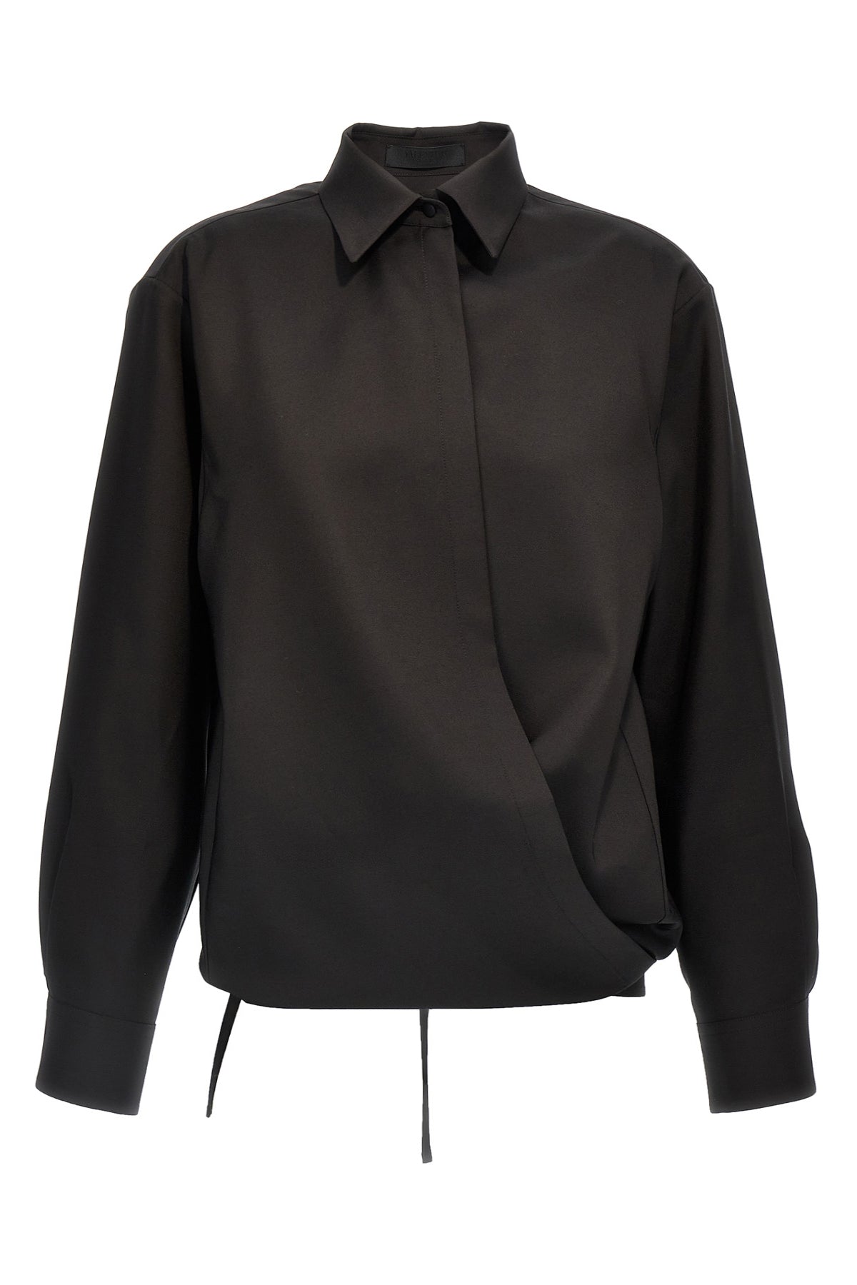techno light wool fabric shirt