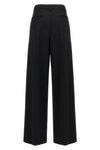 solid grisaille wool trousers