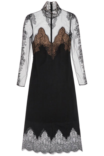 silk and lace dress