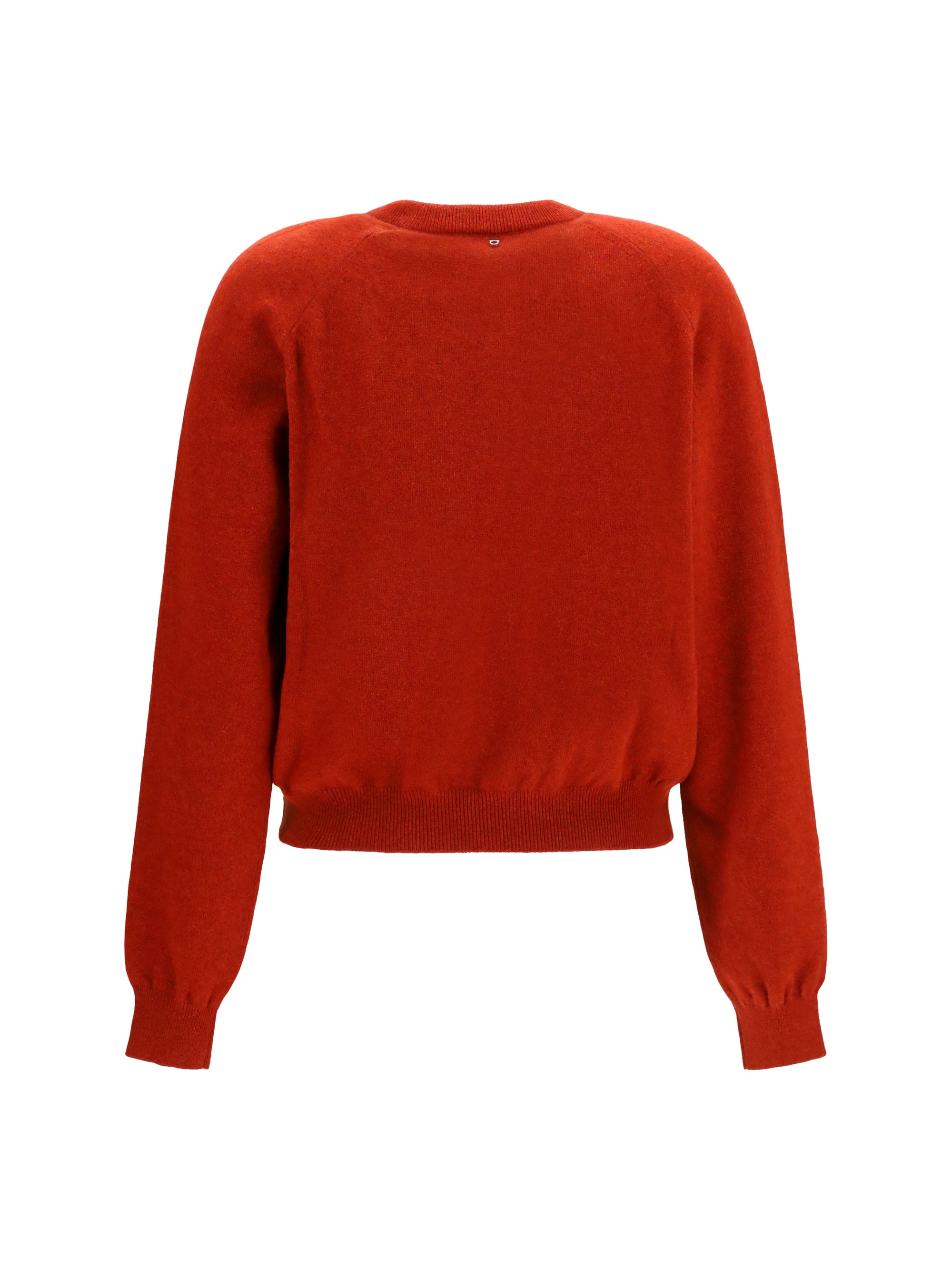 crewneck sweater with cut-out detail