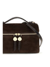 romy suede slim top handle