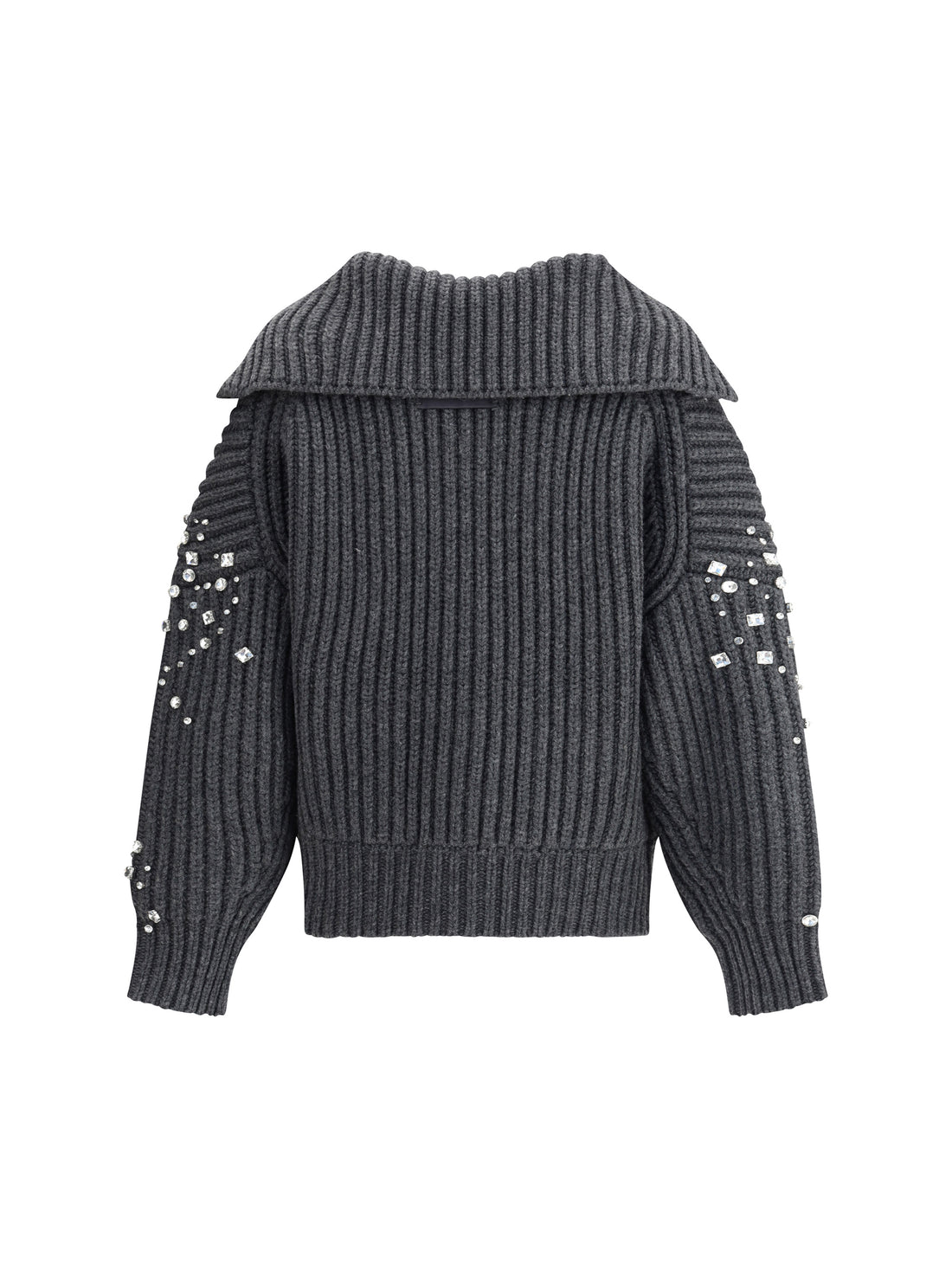 PINKO M rhinestones wool cardigan