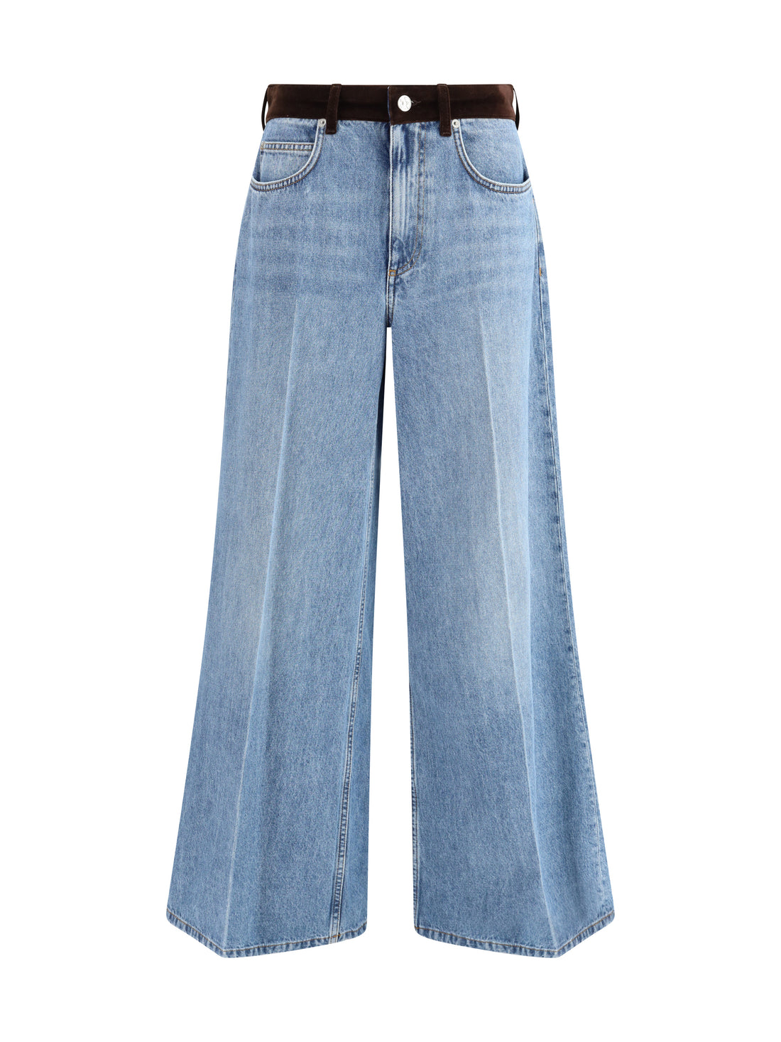 MARNI 38 cotton pants with contrasted waistband