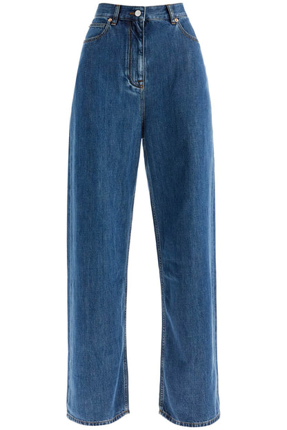 baggy cotton and lyocell jeans