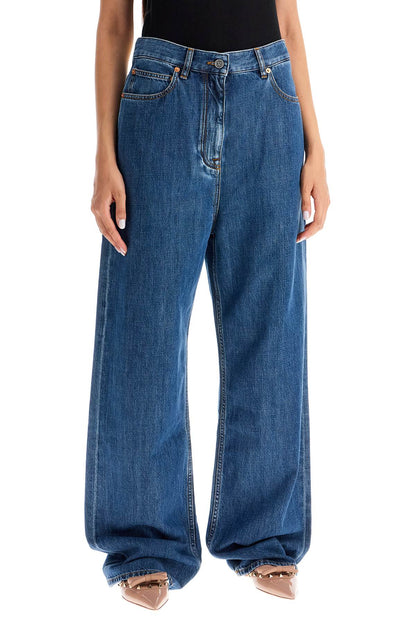 baggy cotton and lyocell jeans