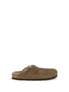 boston shearling mules