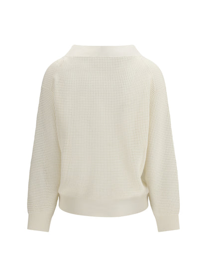 BRUNELLO CUCINELLI L cashmere net sweater 