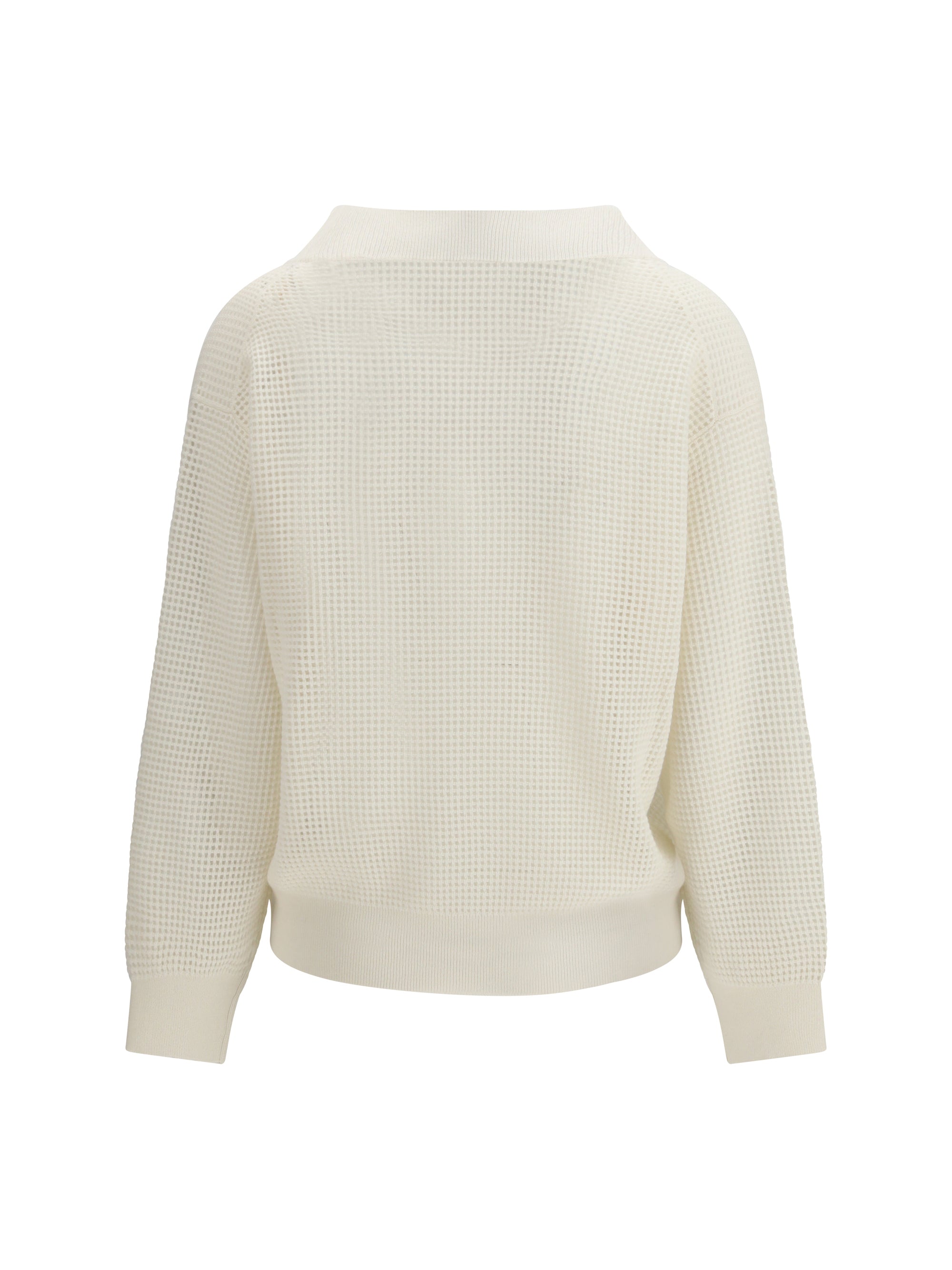 cashmere net sweater