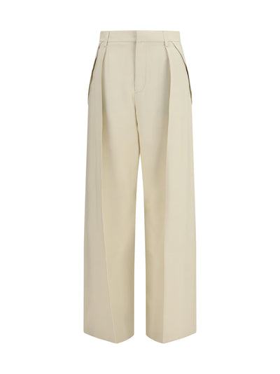 wide leg canvas pants
