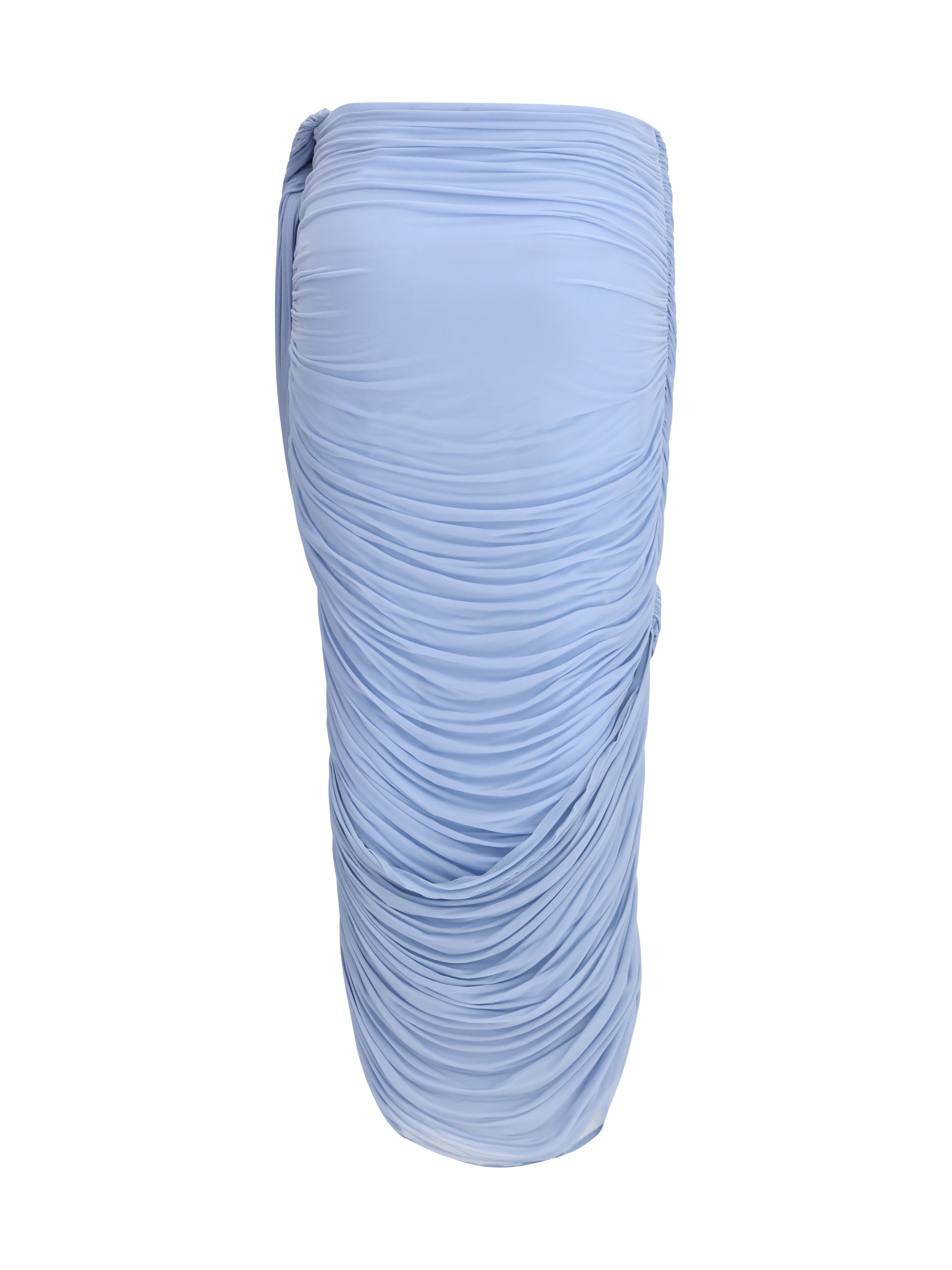 draped midi skirt