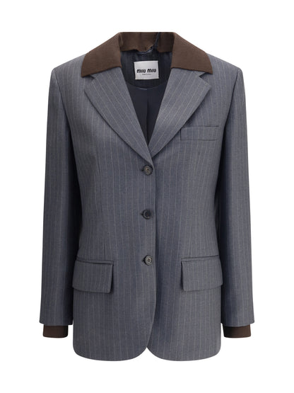 MIU MIU 38 striped blazer
