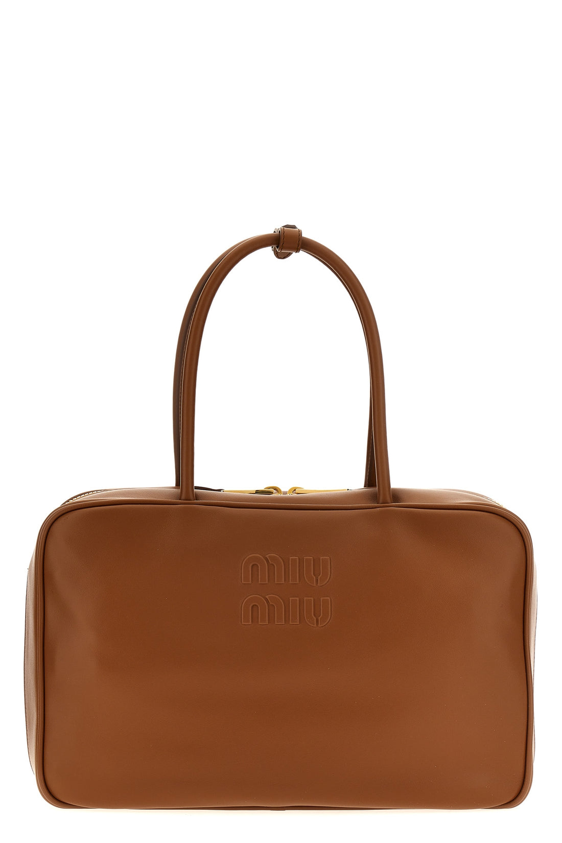 MIU MIU OS leather top box handbag