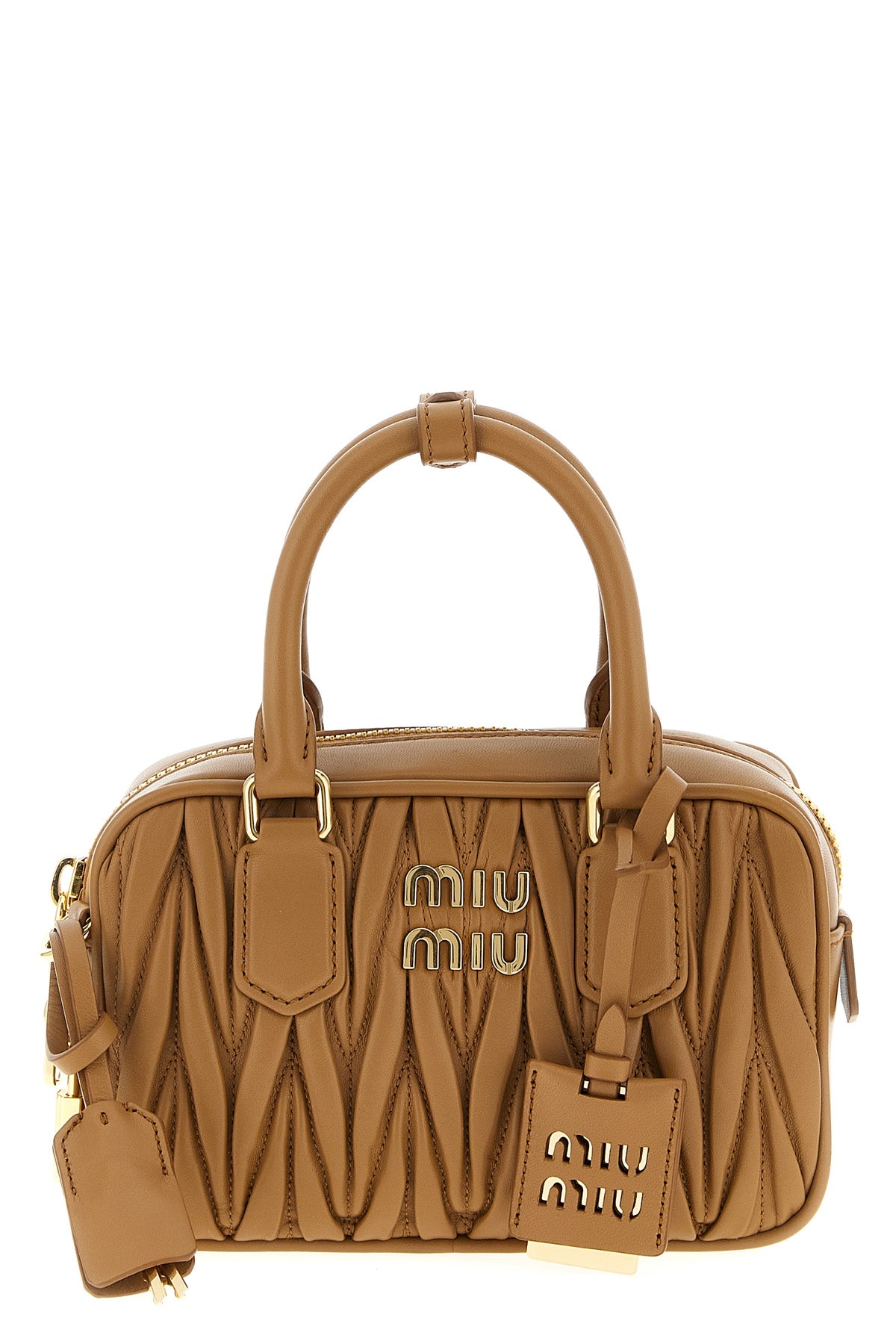 small arcadie matelassé nappa leather handbag