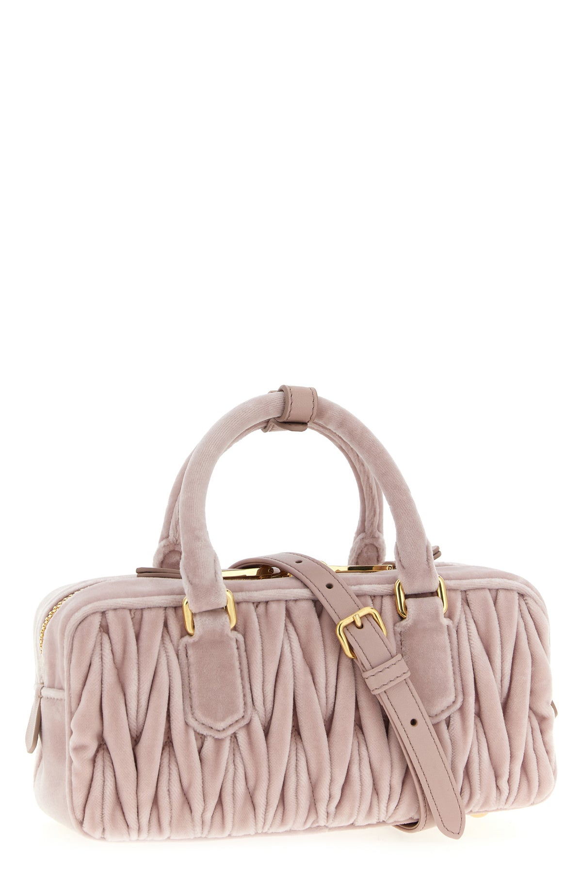 arcadie crossbody bag in matelassé velvet