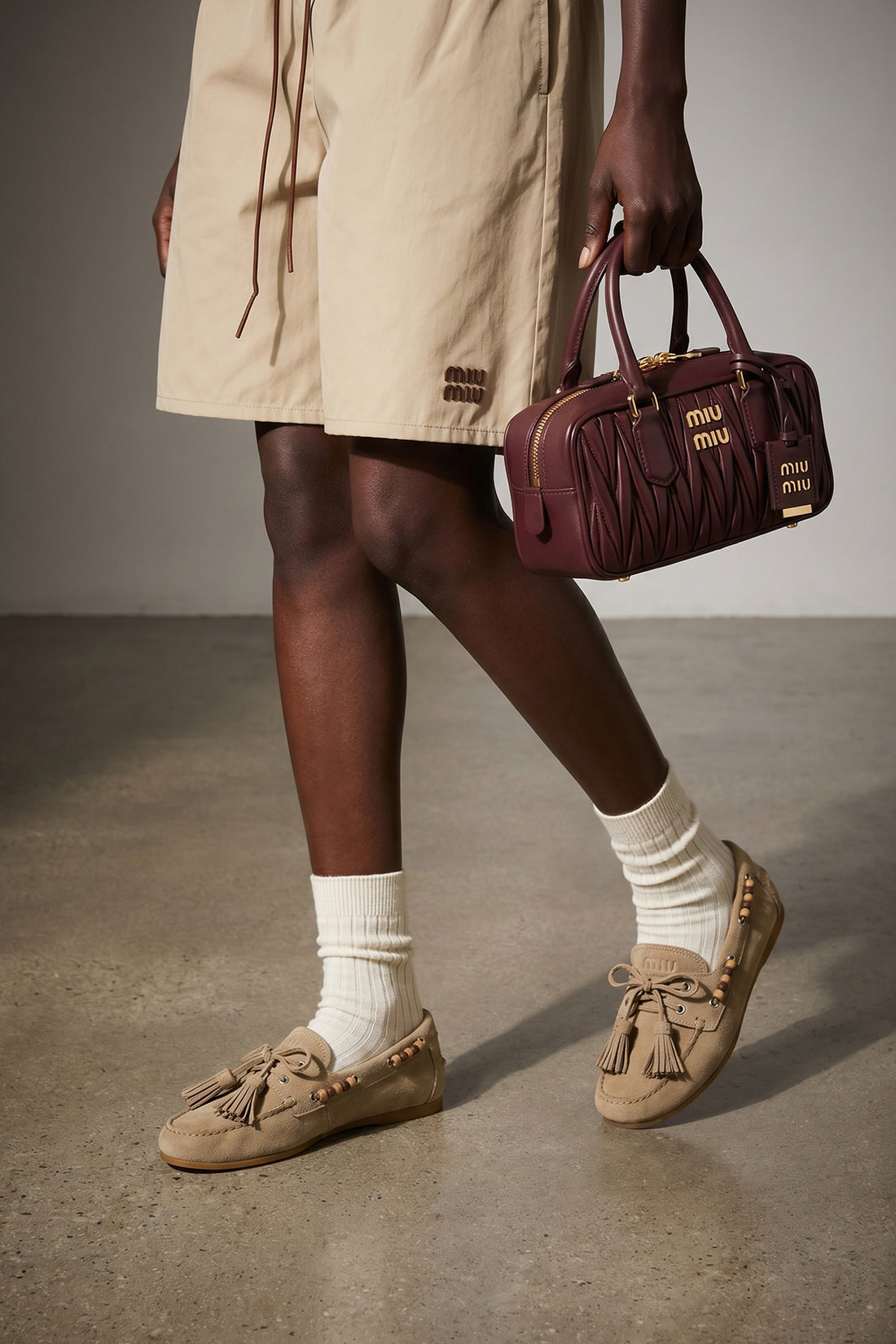MIU MIU OS arcadie matelassé nappa leather handbag