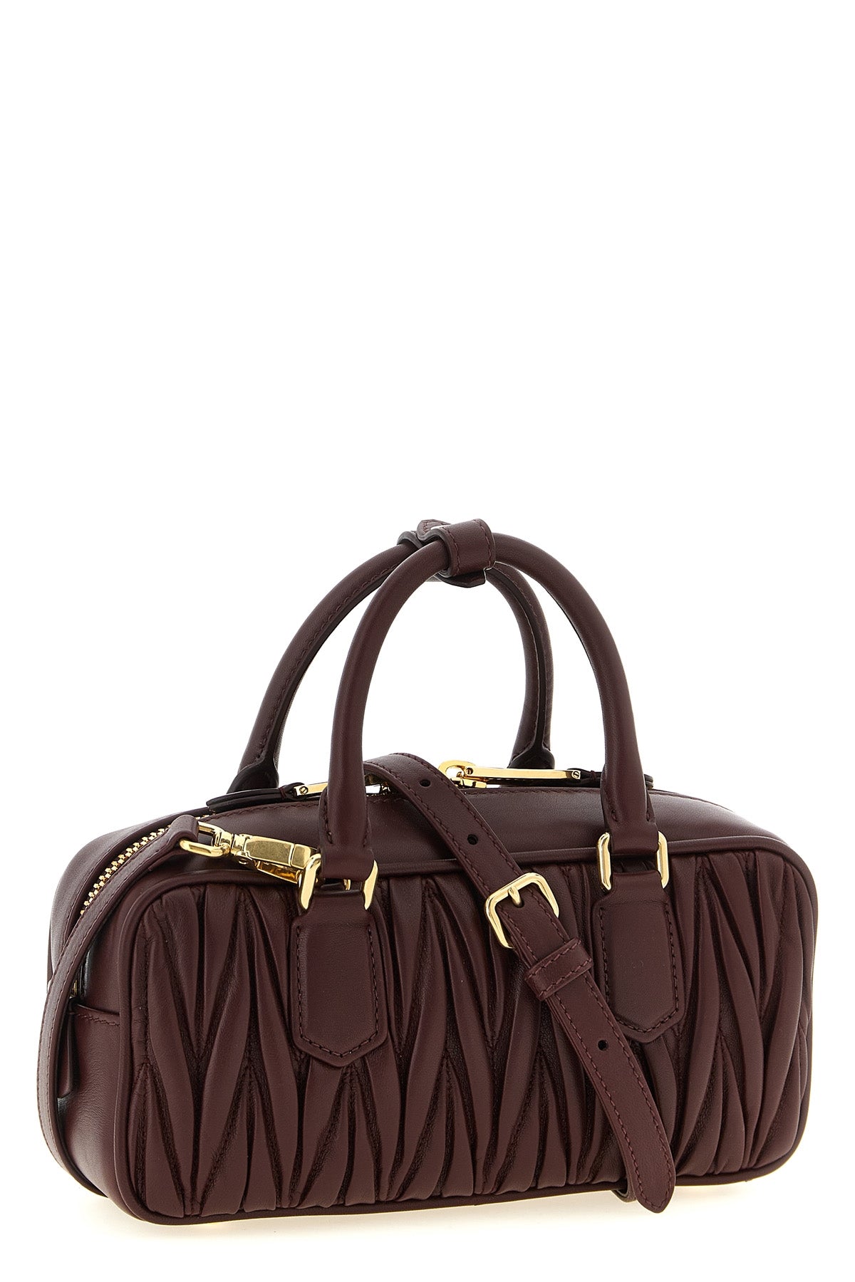 arcadie matelassé nappa leather handbag