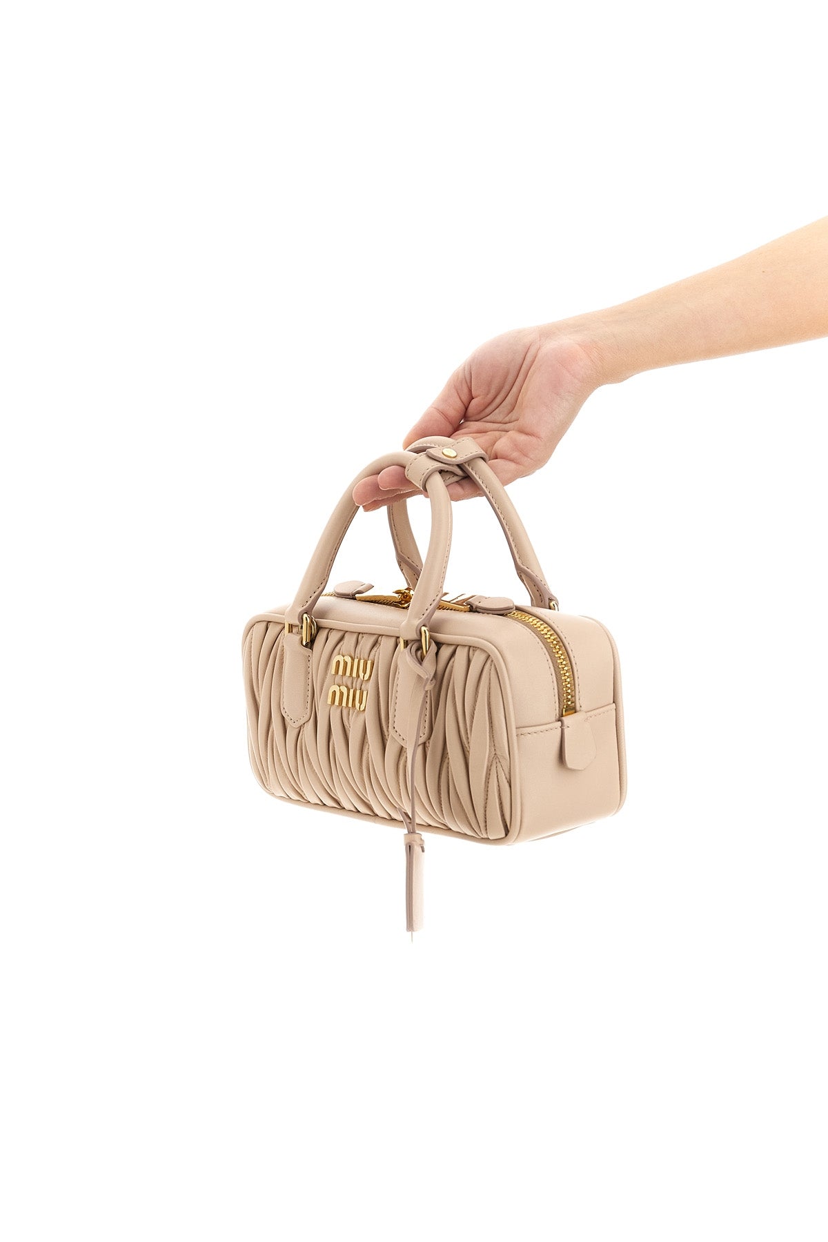 regular arcadie matelassé nappa leather handbag