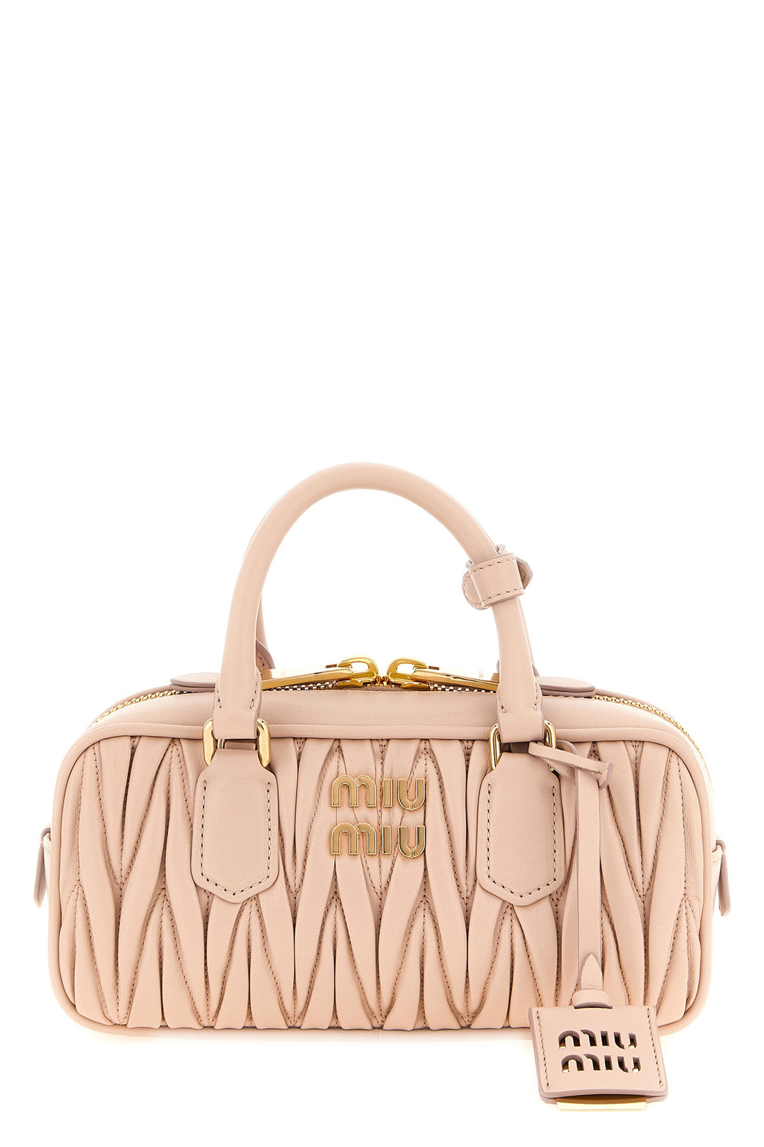 MIU MIU OS regular arcadie matelassé nappa leather handbag