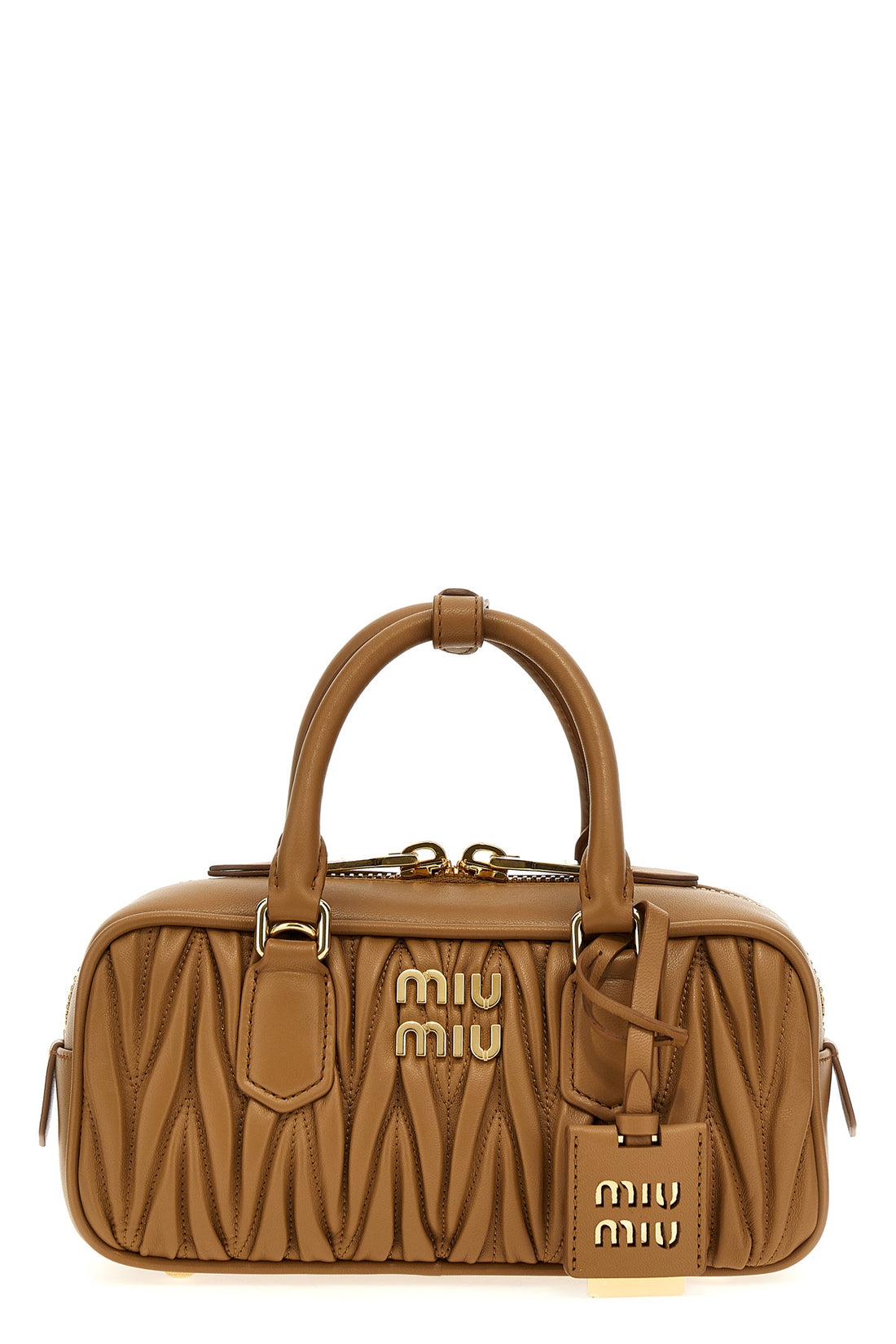 MIU MIU OS arcadie matelassé nappa leather handbag