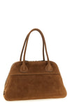 vivant suede bowling shoulder bag