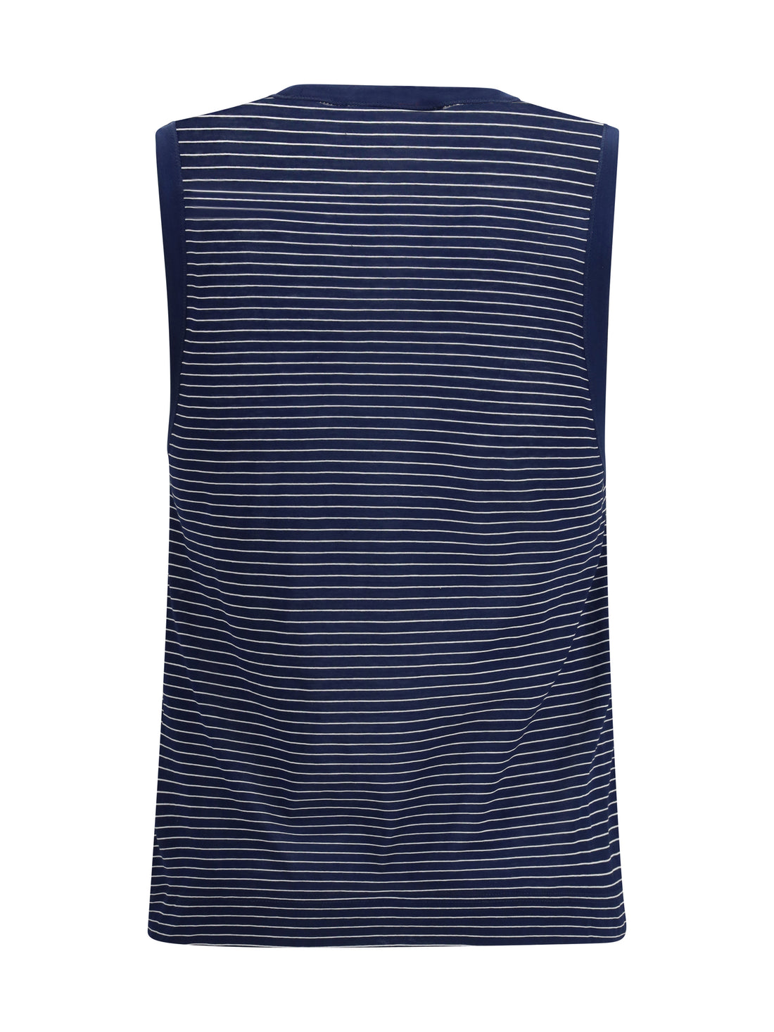 AMI PARIS L striped cotton tank top